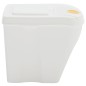 vidaXL Stapelbare Mülleimer 3 Stk. Weiß 75 L Polypropylen vidaXL Stapelbare Mülleimer 3 Stk. Weiß 75 L Polypropylen