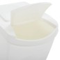 vidaXL Stapelbare Mülleimer 3 Stk. Weiß 75 L Polypropylen vidaXL Stapelbare Mülleimer 3 Stk. Weiß 75 L Polypropylen