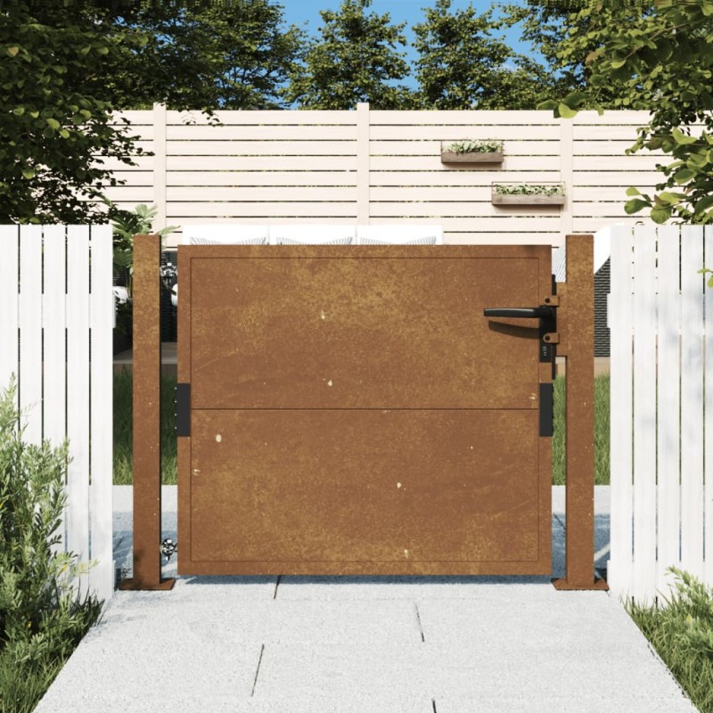 vidaXL Gartentor 105x80 cm Cortenstahl vidaXL Gartentor 105x80 cm Cortenstahl