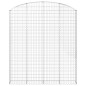 vidaXL Gabione mit Hochbogen 200x30x220/240 cm Verzinktes Eisen vidaXL Gabione mit Hochbogen 200x30x220/240 cm Verzinktes Eisen