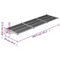 vidaXL Türvordach Schwarz 358,5x90 cm Polycarbonat vidaXL Türvordach Schwarz 358,5x90 cm Polycarbonat