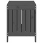 vidaXL Gartentruhe Grau 76x42,5x54 cm Massivholz Kiefer vidaXL Gartentruhe Grau 76x42,5x54 cm Massivholz Kiefer