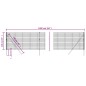 vidaXL Maschendrahtzaun Anthrazit 1,1x10 m Verzinkter Stahl vidaXL Maschendrahtzaun Anthrazit 1,1x10 m Verzinkter Stahl