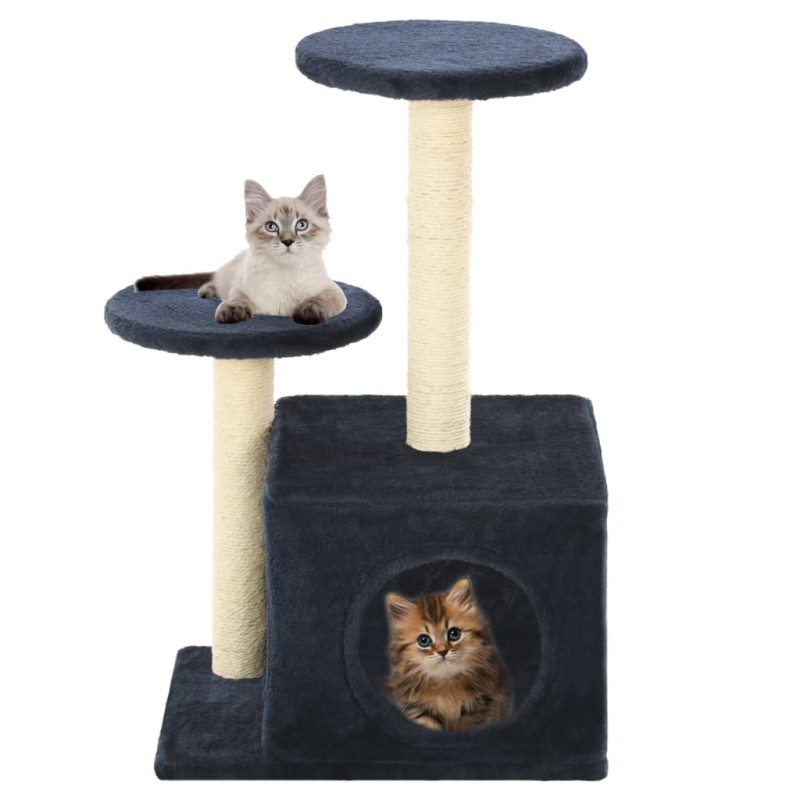 vidaXL Katzen-Kratzbaum Sisal 60 cm Dunkelblau vidaXL Katzen-Kratzbaum Sisal 60 cm Dunkelblau