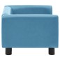 vidaXL Hundesofa Schaumstoffkissen Türkis 60x43x30cm Plüsch Kunstleder vidaXL Hundesofa Schaumstoffkissen Türkis 60x43x30cm Plüsch Kunstleder