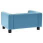 vidaXL Hundesofa Schaumstoffkissen Türkis 60x43x30cm Plüsch Kunstleder vidaXL Hundesofa Schaumstoffkissen Türkis 60x43x30cm Plüsch Kunstleder