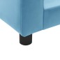 vidaXL Hundesofa Schaumstoffkissen Türkis 60x43x30cm Plüsch Kunstleder vidaXL Hundesofa Schaumstoffkissen Türkis 60x43x30cm Plüsch Kunstleder