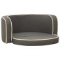 vidaXL Klappbares Hundesofa 76x71x30 cm Waschbare Kissen Leinen Grau vidaXL Klappbares Hundesofa 76x71x30 cm Waschbare Kissen Leinen Grau
