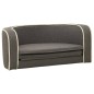 vidaXL Klappbares Hundesofa 76x71x30 cm Waschbare Kissen Leinen Grau vidaXL Klappbares Hundesofa 76x71x30 cm Waschbare Kissen Leinen Grau