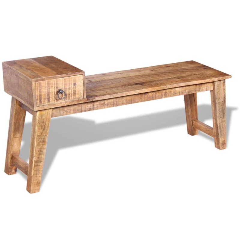 vidaXL Sitzbank mit Schublade Massivholz Mango 120x36x60 cm vidaXL Sitzbank mit Schublade Massivholz Mango 120x36x60 cm