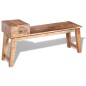 vidaXL Sitzbank mit Schublade Massivholz Mango 120x36x60 cm vidaXL Sitzbank mit Schublade Massivholz Mango 120x36x60 cm