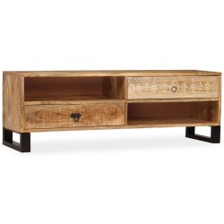 vidaXL TV-Schrank Mangoholz Massiv 120 x 30 x 40 cm