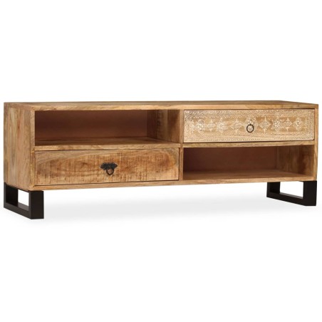 vidaXL TV-Schrank Mangoholz Massiv 120 x 30 x 40 cm