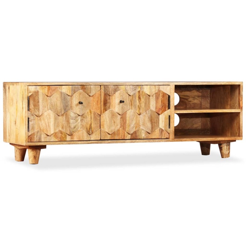 vidaXL TV-Schrank Mangoholz Massiv 118 x 35 x 40 cm vidaXL TV-Schrank Mangoholz Massiv 118 x 35 x 40 cm