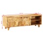 vidaXL TV-Schrank Mangoholz Massiv 118 x 35 x 40 cm vidaXL TV-Schrank Mangoholz Massiv 118 x 35 x 40 cm