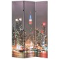 vidaXL Raumteiler klappbar 120 x 170 cm New York bei Nacht vidaXL Raumteiler klappbar 120 x 170 cm New York bei Nacht