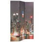 vidaXL Raumteiler klappbar 120 x 170 cm New York bei Nacht vidaXL Raumteiler klappbar 120 x 170 cm New York bei Nacht