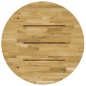 vidaXL Tischplatte Eichenholz Massiv Rund 23 mm 600 mm vidaXL Tischplatte Eichenholz Massiv Rund 23 mm 600 mm