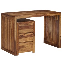 vidaXL Schreibtisch Massivholz 110×50×76 cm