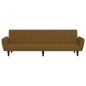 Schlafsofa 2-Sitzer Braun Samt Schlafsofa 2-Sitzer Braun Samt