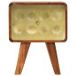 vidaXL Nachttisch Massivholz mit Golddruck 49 x 40 x 30 cm vidaXL Nachttisch Massivholz mit Golddruck 49 x 40 x 30 cm