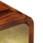 vidaXL Nachttisch Massivholz mit Golddruck 49 x 40 x 30 cm vidaXL Nachttisch Massivholz mit Golddruck 49 x 40 x 30 cm