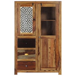 vidaXL Highboard 95 x 48 x 150 cm Massivholz