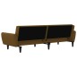 Schlafsofa 2-Sitzer Braun Samt Schlafsofa 2-Sitzer Braun Samt