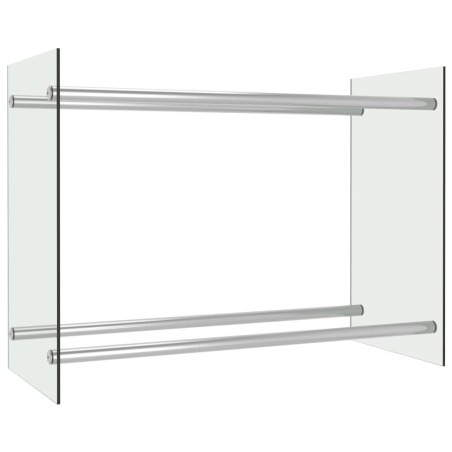 vidaXL Brennholzregal Transparent 80 x 35 x 60 cm Glas