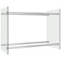 vidaXL Brennholzregal Transparent 80 x 35 x 60 cm Glas vidaXL Brennholzregal Transparent 80 x 35 x 60 cm Glas