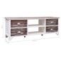 vidaXL TV-Schrank Weiß und Braun 115x30x40 cm Paulownia Holz vidaXL TV-Schrank Weiß und Braun 115x30x40 cm Paulownia Holz