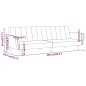 Schlafsofa 2-Sitzer Braun Samt Schlafsofa 2-Sitzer Braun Samt