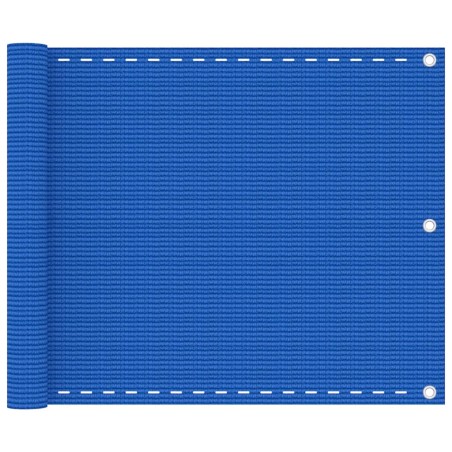 vidaXL Balkon-Sichtschutz Blau 75x300 cm HDPE 