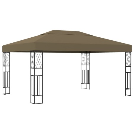 vidaXL Pavillon 3x4 m Taupe Stoff 