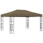 vidaXL Pavillon 3x4 m Taupe Stoff vidaXL Pavillon 3x4 m Taupe Stoff