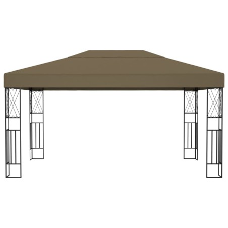vidaXL Pavillon 3x4 m Taupe Stoff 