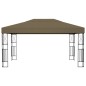 vidaXL Pavillon 3x4 m Taupe Stoff vidaXL Pavillon 3x4 m Taupe Stoff