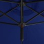 vidaXL Doppel-Sonnenschirm mit Stahlmast Azurblau 600 cm vidaXL Doppel-Sonnenschirm mit Stahlmast Azurblau 600 cm