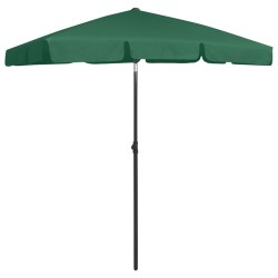 vidaXL Strandschirm Grün 180x120 cm