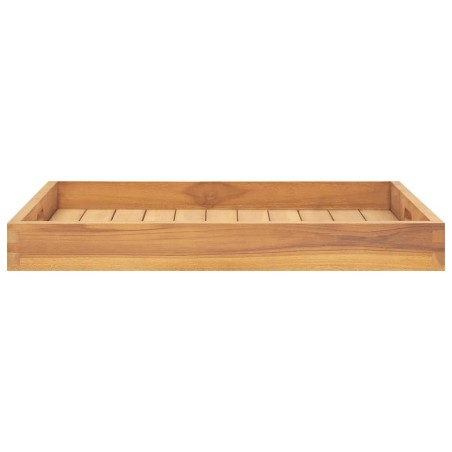 vidaXL Serviertablett 60x60 cm Massivholz Teak