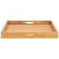vidaXL Serviertablett 60x60 cm Massivholz Teak vidaXL Serviertablett 60x60 cm Massivholz Teak