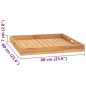 vidaXL Serviertablett 60x60 cm Massivholz Teak vidaXL Serviertablett 60x60 cm Massivholz Teak