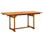 vidaXL Garten-Esstisch (120-170)x80x75 cm Massivholz Akazie vidaXL Garten-Esstisch (120-170)x80x75 cm Massivholz Akazie