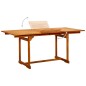 vidaXL Garten-Esstisch (120-170)x80x75 cm Massivholz Akazie vidaXL Garten-Esstisch (120-170)x80x75 cm Massivholz Akazie