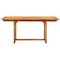 vidaXL Garten-Esstisch (120-170)x80x75 cm Massivholz Akazie vidaXL Garten-Esstisch (120-170)x80x75 cm Massivholz Akazie