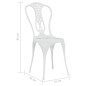 vidaXL 3-tlg. Bistro-Set Aluminiumguss Weiß vidaXL 3-tlg. Bistro-Set Aluminiumguss Weiß