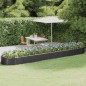 vidaXL Hochbeet Pulverbeschichteter Stahl 507x100x36 cm Anthrazit vidaXL Hochbeet Pulverbeschichteter Stahl 507x100x36 cm Anthrazit
