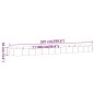 vidaXL Hochbeet Pulverbeschichteter Stahl 507x100x36 cm Anthrazit vidaXL Hochbeet Pulverbeschichteter Stahl 507x100x36 cm Anthrazit