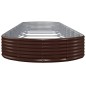 vidaXL Hochbeet Pulverbeschichteter Stahl 600x140x36 cm Braun vidaXL Hochbeet Pulverbeschichteter Stahl 600x140x36 cm Braun