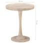 vidaXL Beistelltisch Ø60x75 cm Mango Massivholz vidaXL Beistelltisch Ø60x75 cm Mango Massivholz